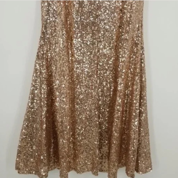 Gold sequin mermaid skirt size 0 - Picture 5 of 12